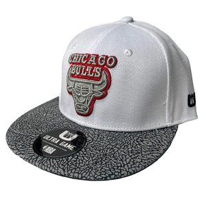 Ultra NBA Chicago Bulls Snapback Adjustable Hat Elephant Print Visor MSRP $29.99